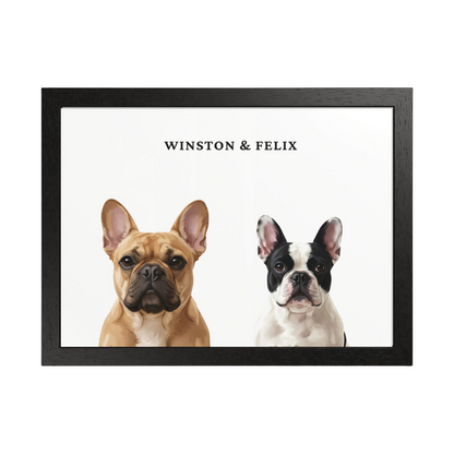 Custom Two Pet Portrait